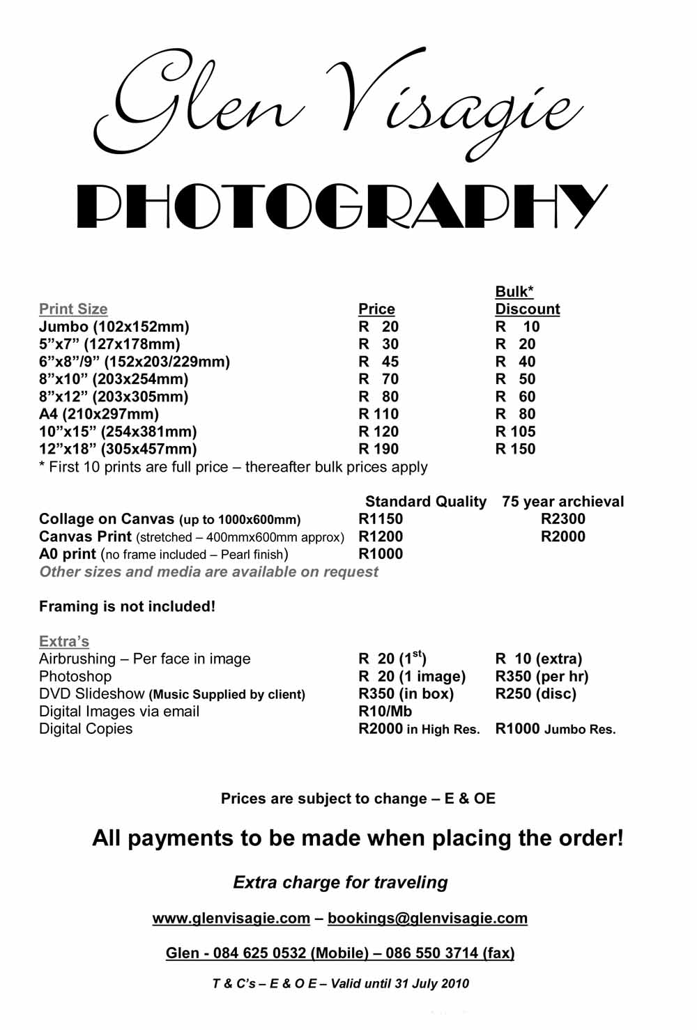  Print Prices 